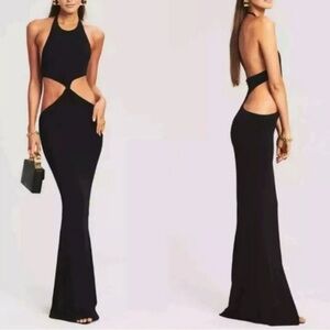 Retrofete raven dress- black size M